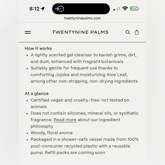 Twentynine Palms Purple Hand Soap - Picture 3 of 4